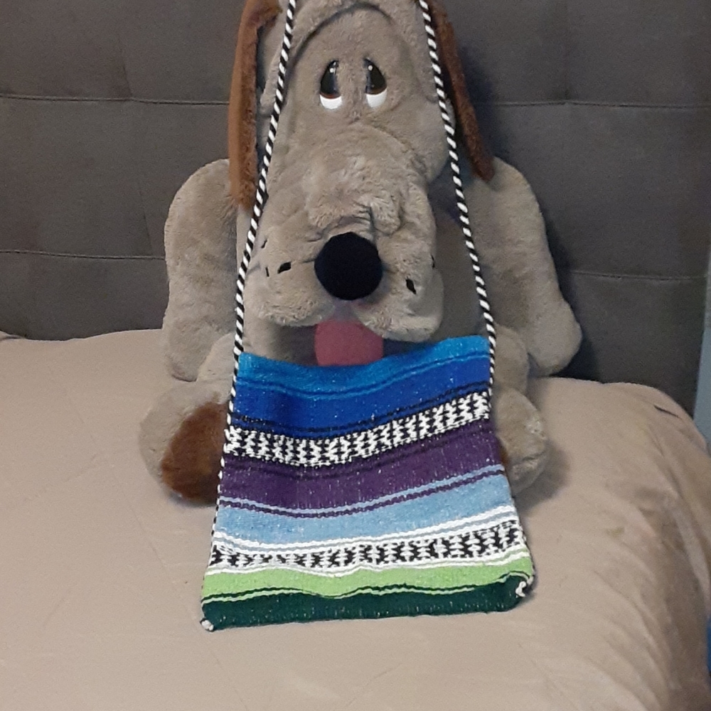 Aztec print handwoven bag